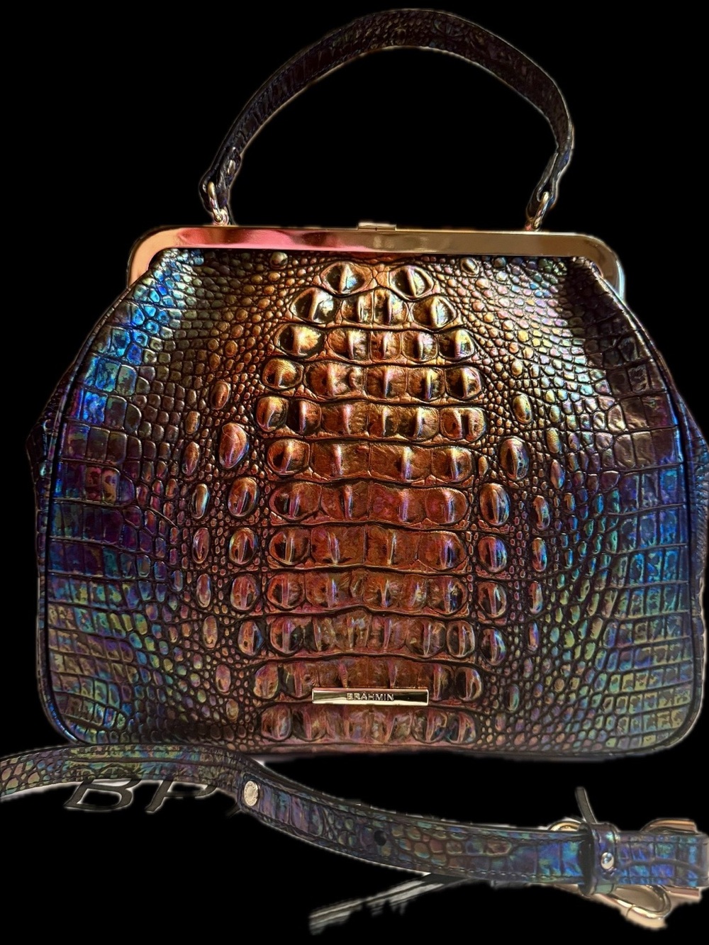 Brahmin Emmy in black pearl ombre